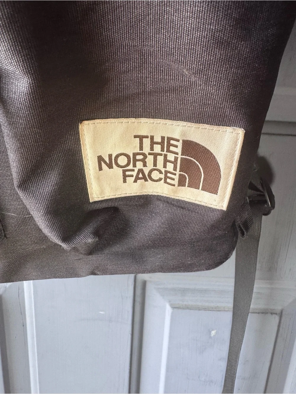 The North Face Mini Crevasse Black Backpack with Dual Front Pouches